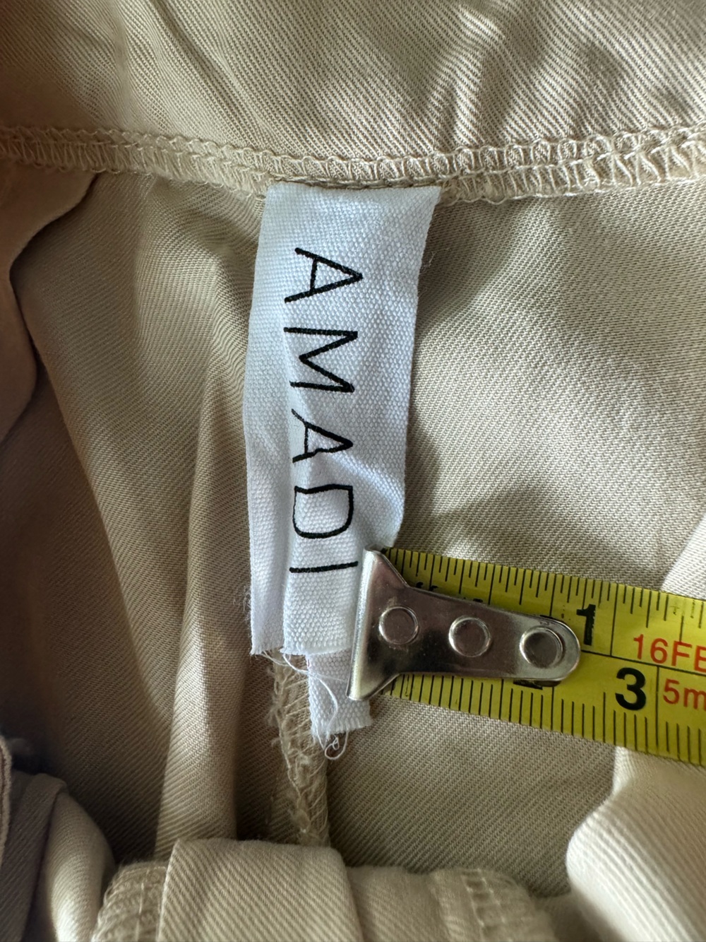 Anthropologie X Amadi Pleated
Wide Leg Trousers Sand Beige High Rise Tencel - Picture 6 of 10